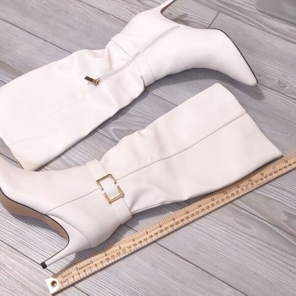 (39-2902) COUTGO Womens Knee High Boots Stiletto Heels Sz 8.5 - Picture 4 of 11